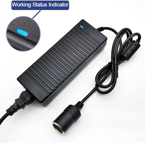 محول AC إلى DC 180W 15A 110V إلى 12 فولت محول الطاقة مع مروحة تبريد سريعة ، مصدر طاقة مقبس سجائر للسيارة لفراغات السيارة ، الثلاجة ، النفيرة in Kuwait