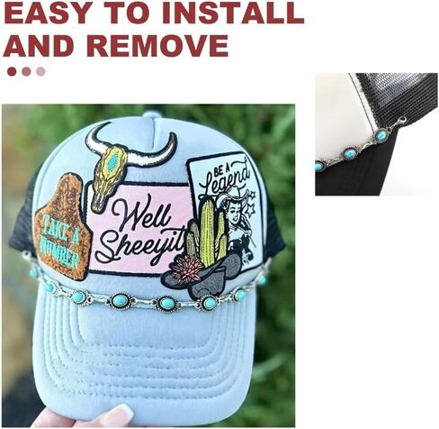 13 PCS Trucker Hat Cains ، سلاسل سحر القبعة بالشاحنات السائبة للنساء ، بيل ديكورز سحر الأكريليك DIY لشبكة البيسبول الشاحنة in Kuwait