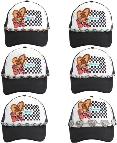13 PCS Trucker Hat Cains ، سلاسل سحر القبعة بالشاحنات السائبة للنساء ، بيل ديكورز سحر الأكريليك DIY لشبكة البيسبول الشاحنة in Kuwait
