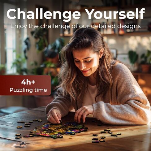 Harry Potter Puzzle – A3 Hogwarts Castle – Wooden Jigsaw Puzzles for Adults – 155 Unique Shaped Pieces – Officially Licensed Merchandise – 10.8" x 11.9" in Kuwait