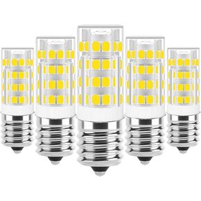 E17 LED LED Dimmable ، e17 القاعدة الوسيطة ، T7 4W 40W مكافئ المتوهج ، ضوء النهار 6000K ، مناسب لأجهزة الموقد ، غطاء المدى ، الثلاجة ، الميكروويف فوق استبدال لمبة الموقد (2 pack) in Kuwait