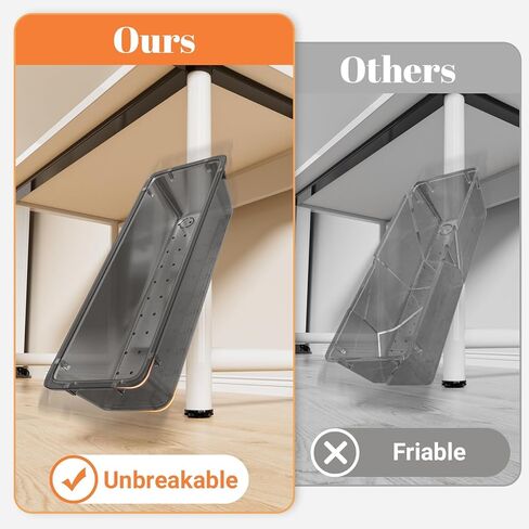 15 PCS Clear Plastic Drawer Organizer Set, 4-Size Acrylic Drawer Storage Trays, Storage Bins for Makeup, Gadgets, and Jewelry in Bathroom, Bedroom and Office, Clear Black in Kuwait