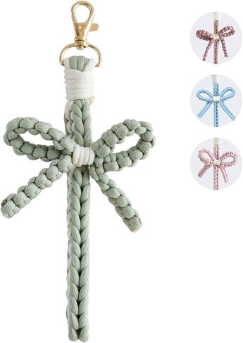 KUDOS Woven Short Phone Lanyard with Small Pad for Easy Attachment – 15cm Length, Multi-Color Options (Bow Shape) in Kuwait