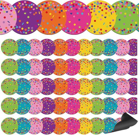 Umigy 30 Pcs Magnetic Strip Bulletin Board Borders 11.81 x 1.5 Inch Classroom Borders for Bulletin Board Decorations Magnetic Borders for Classroom Whiteboard Bulletin Board Trim (Wave) in Saudi Arabia
