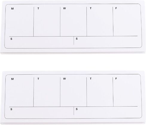Weekly Planner Pads, Weekly To Do List Notepad, 1 Pack 60 Sheet Each, Tear Off Undated Weekly Planner Notepad, 4.2x11.7 Inches,Clear Clever Design for To-Do Lists Meal Planning in Saudi Arabia