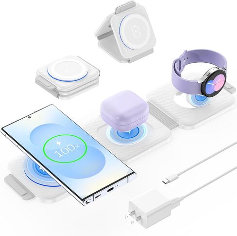 شاحن لـ Samsung ، سفر سفر لاسلكي محطة الشحن المتوافقة مع Samsung Galaxy Watch in Kuwait