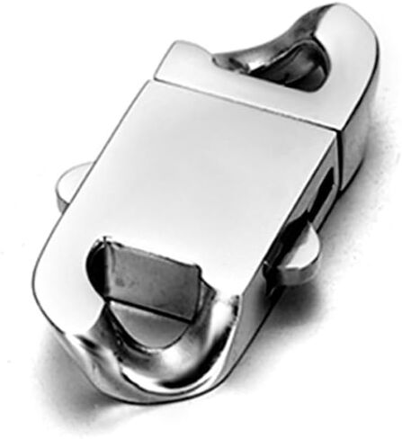 2 Sets Stainless Steel Spring Clasps Cuban Link Clasp for Chain Bracelet and Necklace Buckle Jewelry Making Supplies (9mm Wide, Mirror Steel) in Saudi Arabia