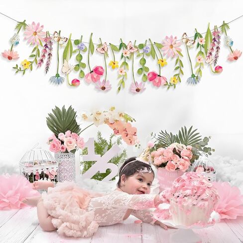 ديزي زهرة لافتة الزهرة البرية زخارف الحفلات أوراق لافتة ورقة زهرة جارلاند ديزي in Kuwait