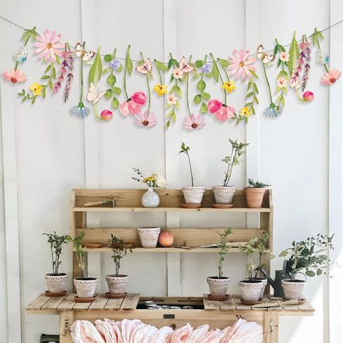 ديزي زهرة لافتة الزهرة البرية زخارف الحفلات أوراق لافتة ورقة زهرة جارلاند ديزي in Kuwait