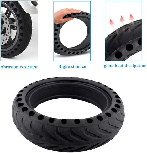 Solid Tires for Xiaomi m365 Electric Scooter Mijia M365, Gotrax GXL V2, 8.5 Inches Electric Scooter Wheels Front or Rear Replacement Honeycomb Solid Tires(2 Piece) in Saudi Arabia