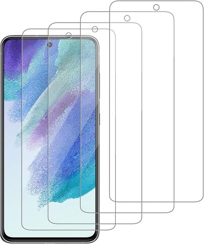 4 حزمة الشاشة الزجاجية واقي متوافق مع Samsung Galaxy S20 Fe 5G / SM-G781U [9H صلابة]-شاشة HD GLASS ، مقاومة للخدش ، تسهيل التثبيت [CASE WILLOW] in Kuwait