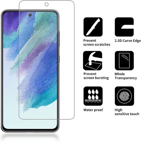 4 حزمة الشاشة الزجاجية واقي متوافق مع Samsung Galaxy S20 Fe 5G / SM-G781U [9H صلابة]-شاشة HD GLASS ، مقاومة للخدش ، تسهيل التثبيت [CASE WILLOW] in Kuwait