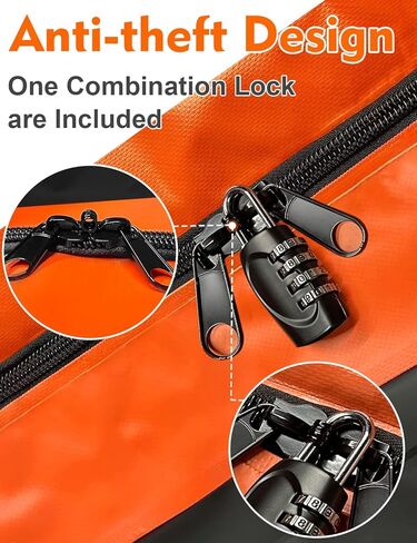 Fivklemnz Car Rooftop Cargo Carger Bag Bag مقاومة للماء لجميع مركبة مع/بدون رف يشمل Topper مضاد للانزلاق + الأشرطة المعززة + 6 خطافات الباب + قفل الأمتعة in Saudi Arabia