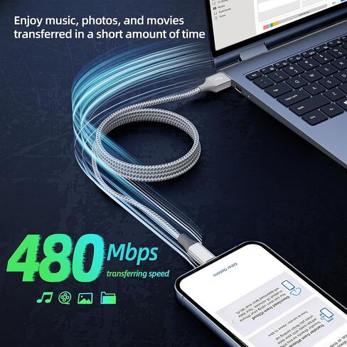 شاحن iPhone [Apple MFI معتمد] 3pack 10ft Long Lightning Cable Charging سريعًا لبيانات عالية المزامنة كابل USB متوافق مع iPhone 13/12/11 PRO MAX/XS MAX/XR/XS/X/8/7/PLUS/6S (أسود رمادي) in Kuwait