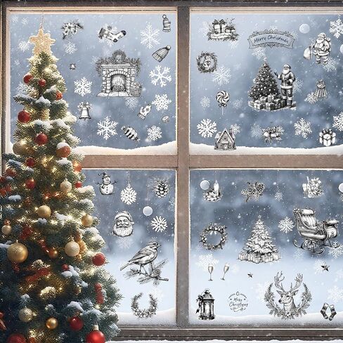 WANDIC 6 Sheets Christmas Theme Rub On Transfer Sticker, Merry Christmas Stickers Transfer Decals for DIY Photo Albums Furniture, 5.9 * 11.8in in Saudi Arabia
