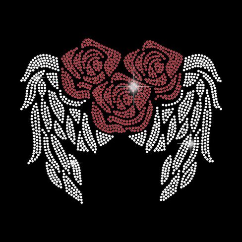 ORIGACH Small Flames Rhinestone Iron on Hotfix Decal Transfer, Heat Transfer Decal Clothing Repair Applique for Shoes hat Pants Garments DIY Decoration Accessories in Kuwait