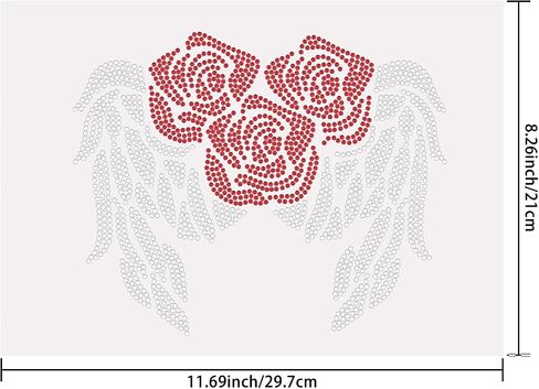 ORIGACH Small Flames Rhinestone Iron on Hotfix Decal Transfer, Heat Transfer Decal Clothing Repair Applique for Shoes hat Pants Garments DIY Decoration Accessories in Kuwait