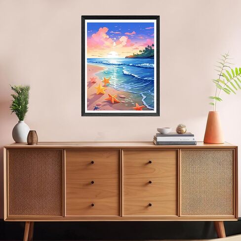 Diymood Paint by Numbers Kits for Adults Cactus, DIY Oil Painting Flower Acrylic Paint by Number for Adults Beginner with Brushes for Home Wall Decor 12x16 inch in Saudi Arabia