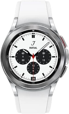 Samsung Galaxy Watch 4 Classic 42mm Smartwatch with ECG Monitor Tracker for Health Fitness Running Sleep Cycles GPS Fall Detection LTE US Version, Silver (Renewed) in Saudi Arabia