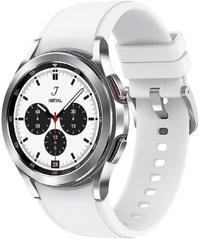 Samsung Galaxy Watch 4 Classic 42mm Smartwatch with ECG Monitor Tracker for Health Fitness Running Sleep Cycles GPS Fall Detection LTE US Version, Silver (Renewed) in Saudi Arabia