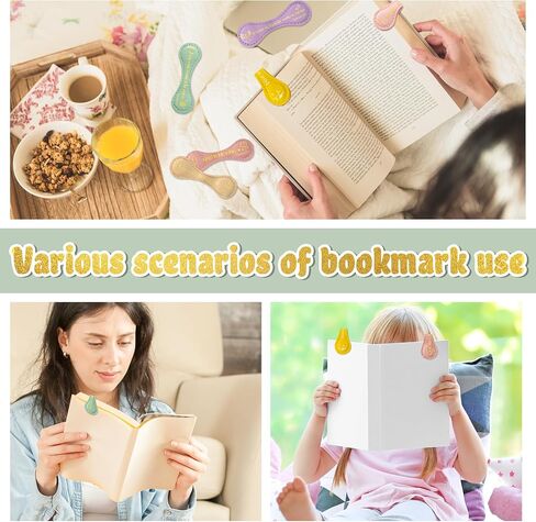 Yopyame Black Cat Magnetic Leather Bookmarks - 6PCS Cute Black Cat Shape Magnet Bookmark Clips Gifts for Book Lovers Funny Leather Book Accessories for Teachers Students Women Men Kids Birthday Gifts in Saudi Arabia