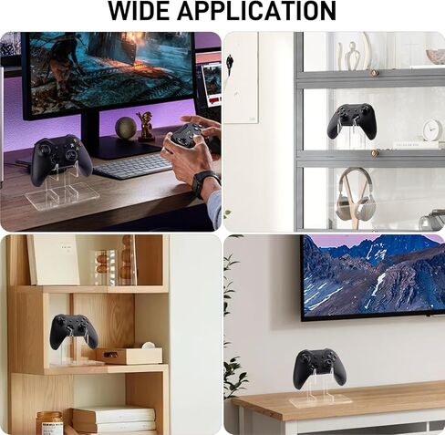 حامل وحدة تحكم عالمي من طابقين لسلسلة Xbox Series X ، Xbox ، PS5 ، PS4،360 ، Switch ، Nintendo ، وحدة تحكم Steam ، سماعة ألعاب ، شاشة Walnut Controller Stand in Kuwait