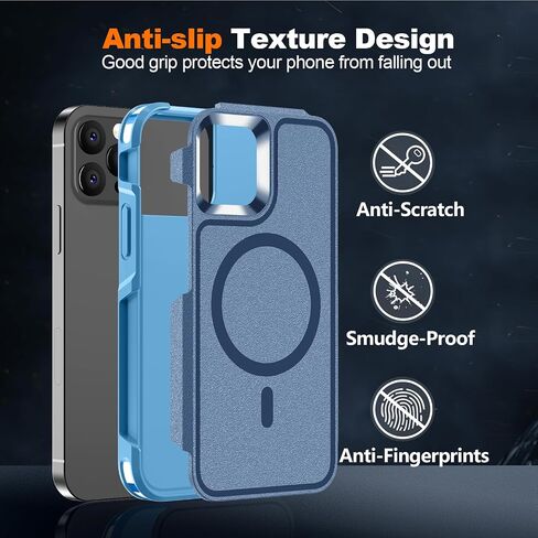 Magnetic Case for iPhone 17 Pro, [Compatible with Magsafe] [Military Grade Drop Protection] Dual Layer Heavy Duty Shockproof Phone Case for iPhone 17 Pro【6.3 inch】, Black in Kuwait