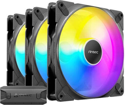 Antec Tranquil 140 ، 140 مم × 25 مم ، عشاق PWM ، 1500 دورة في الدقيقة ، 85.96cfm ، 1.79mmh₂o ، موصل PWM 4 دبوس ، مروحة 140 مم ، سلسلة واحدة هادئة (حزمة 2) in Kuwait