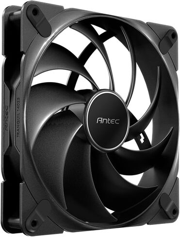 Antec Tranquil 140 ، 140 مم × 25 مم ، عشاق PWM ، 1500 دورة في الدقيقة ، 85.96cfm ، 1.79mmh₂o ، موصل PWM 4 دبوس ، مروحة 140 مم ، سلسلة واحدة هادئة (حزمة 2) in Kuwait