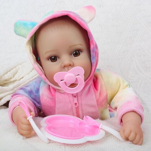 Lifelike Baby Dolls Girl, 18 inch Large Realistic Sweet Soft Body Baby Doll Real Life Baby Dolls Girl, with Accessories Gift for Kids Age 3 4 5 6 7 8+ in Saudi Arabia