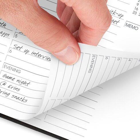 AT-A-GLANCE 2026 Appointment Book Planner, Weekly & Hourly, 7" x 8.75", Medium, Black (708650526) in Saudi Arabia