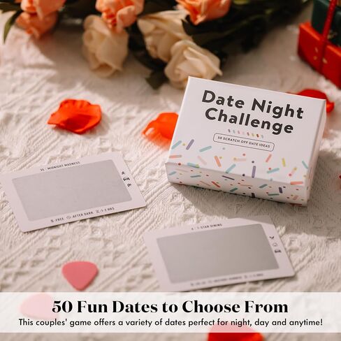 50 Fun & Romantic Scratch Off Date Night Ideas for Couples, Gifts for Him, Her, Husband, Boyfriend, Men - Valentinesday Gifts for Her - Stocking Stuffers, Anniversary (After Dark) in Saudi Arabia