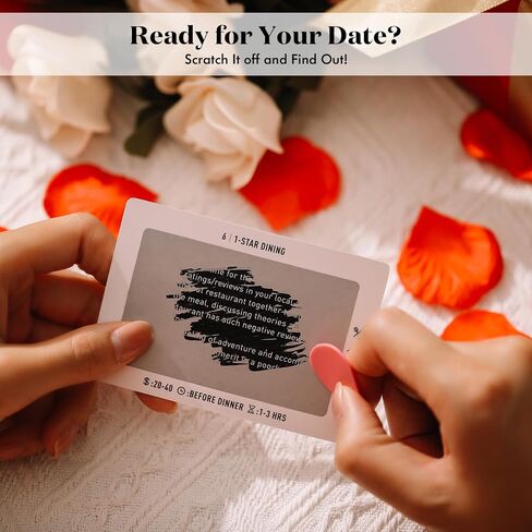 50 Fun & Romantic Scratch Off Date Night Ideas for Couples, Gifts for Him, Her, Husband, Boyfriend, Men - Valentinesday Gifts for Her - Stocking Stuffers, Anniversary (After Dark) in Saudi Arabia