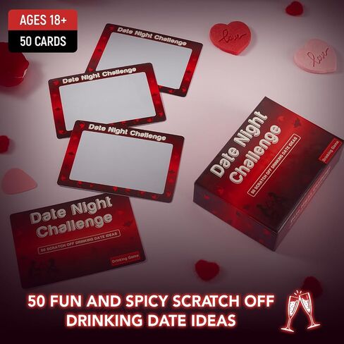 50 Fun & Romantic Scratch Off Date Night Ideas for Couples, Gifts for Him, Her, Husband, Boyfriend, Men - Valentinesday Gifts for Her - Stocking Stuffers, Anniversary (After Dark) in Saudi Arabia