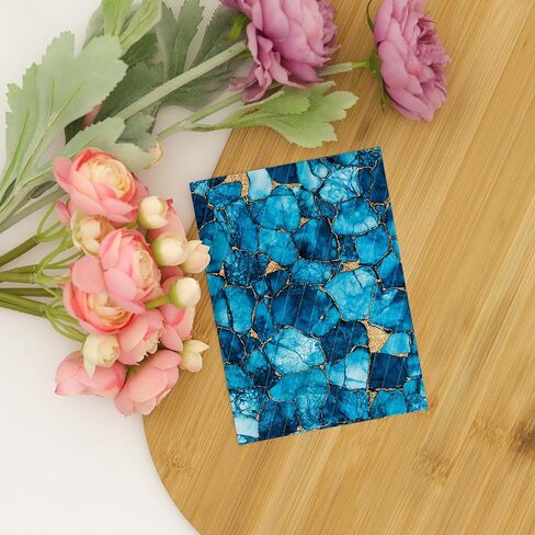 Blue Batik Clay Transfer Paper - 6 Pcs, 4 x 5.5 inch - Transfer Paper for Polymer Clay, Polymer Clay Transfer Sheet for Jewelry Making MAR-25-13 in Saudi Arabia