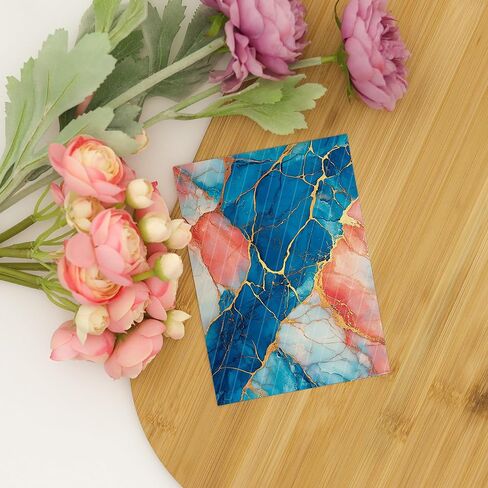 Blue Batik Clay Transfer Paper - 6 Pcs, 4 x 5.5 inch - Transfer Paper for Polymer Clay, Polymer Clay Transfer Sheet for Jewelry Making MAR-25-13 in Saudi Arabia