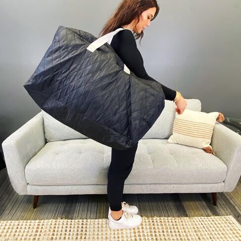 25 Gallon Quilted Moving and Storage Bag. 22" x 10" x 8". Moving Bag with Reinforced Handles and Zippers. Great for Moving and Storing Clothes, Art Supplies, School Supplies and More. in Kuwait