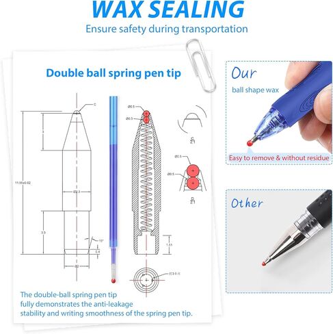 8-Pack Red Erasable Pens, Gel Pens,Red pens,Red Ink pens, 0.7mm Fine Point, Smooth Writing & Clean Erase Perfect for School, Office, Kids & Gift in Kuwait