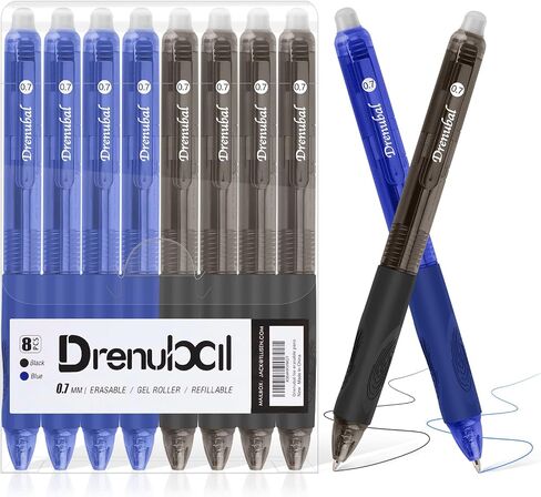 8-Pack Red Erasable Pens, Gel Pens,Red pens,Red Ink pens, 0.7mm Fine Point, Smooth Writing & Clean Erase Perfect for School, Office, Kids & Gift in Saudi Arabia