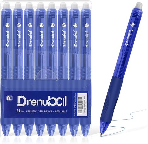 8-Pack Red Erasable Pens, Gel Pens,Red pens,Red Ink pens, 0.7mm Fine Point, Smooth Writing & Clean Erase Perfect for School, Office, Kids & Gift in Saudi Arabia