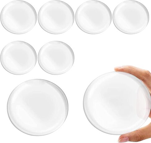 4pcs Door Knob Wall Protector Transparent Round Wall Protector Reusable Soft Rubber Door Stopper Silent and Shock Absorbing Self Adhesive Door Handle Bumper for Cabinets Wall in Saudi Arabia