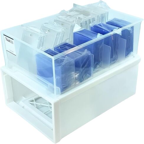 2400-Capacity Trading Card Storage Box Plastic- Stackable, Multi-Compartment Organizer for MTG,Loose Trading Card,and Sports Cards - Easy Sorting & Storage Solution in Saudi Arabia