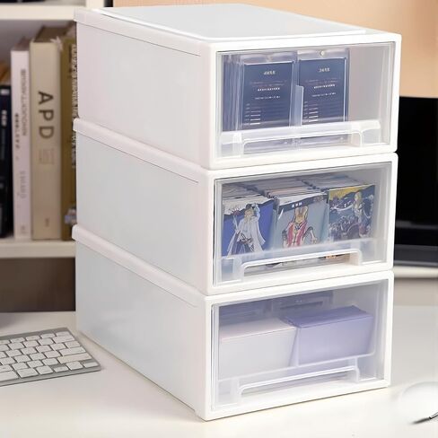 2400-Capacity Trading Card Storage Box Plastic- Stackable, Multi-Compartment Organizer for MTG,Loose Trading Card,and Sports Cards - Easy Sorting & Storage Solution in Saudi Arabia