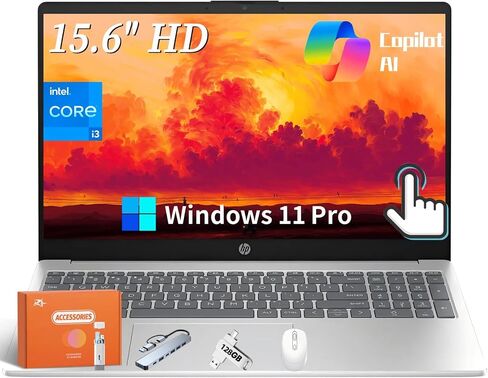 لاب توب اتش بي بافيليون 15، معالج انتل كور i7-1255U من الجيل الثاني عشر، ذاكرة وصول عشوائي 16 جيجا، 512 جيجا اس اس دي، شاشة 15.6 بوصة عالية الدقة، ويندوز 11 برو، قارئ بصمات الأصابع، واي فاي وبلوتوث، كاميرا ويب عالية الدقة (15-eg2025nr 2022) in Kuwait