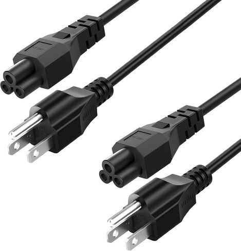 كبل مزود الطاقة المحمول 4 قدمًا ، Cyd 3 Prong Mous Mous سلك متوافق مع شاحن الكمبيوتر المحمول ، LG LCD LED TV Smart TV ، Epson Profer Power Cable (IEC320 C5 إلى NEMA 5-15P) ، 1Pack in Kuwait