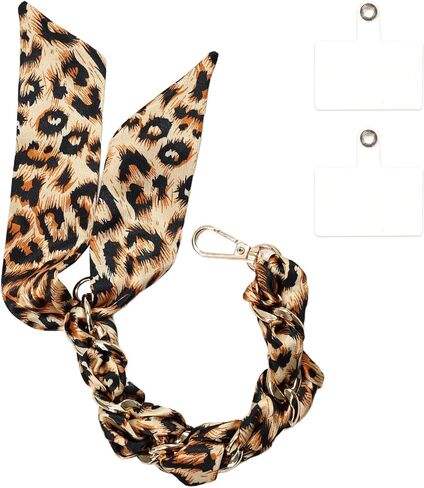 Pink Phone Charm for Women Silk Like Scarf Pearl Phone Chain Anti Dorp Phone Strap Compatible with All Smartphones in Saudi Arabia