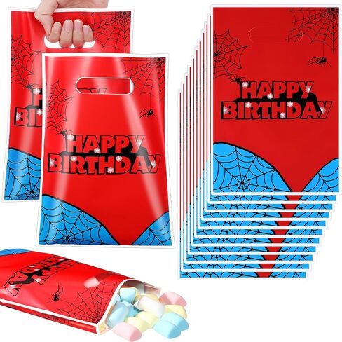 Clysee 50 Pcs Video Game Party Favors Bags Blue with Gold Ring Print Themed Goodie Bags Video Game Candy Treat Plastic Bags for Gamer's Party Decorations Birthday Party Favor Gifts Snack Supplies in Saudi Arabia