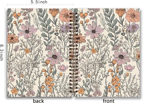 Trendy Preppy Pink Mushroom Spiral Notebook Journal,Mushroom Notebook Journal for Teen Girls Student Teacher,College Ruled Hardcover Notebook Journals for Office Desk Accessories in Saudi Arabia