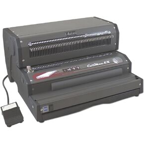 Akiles ACM-EX41+ Model CoilMac-EX41+ All-in-One Electric Coil Punch, Electric Inserter, and Manual Crimper; Special 4 x 5mm Oval Holes; Letter 4:1 (0.248") Pitch; All 54 Disengageable Pins
