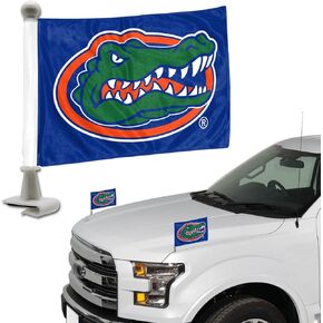 FANMATS 61901 Florida Gators Ambassador Car Flags - 2 Pack Mini Auto Flags, 4in X 6in, Perfect for Hood or Trunk